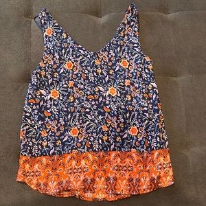 Juniors So floral tank